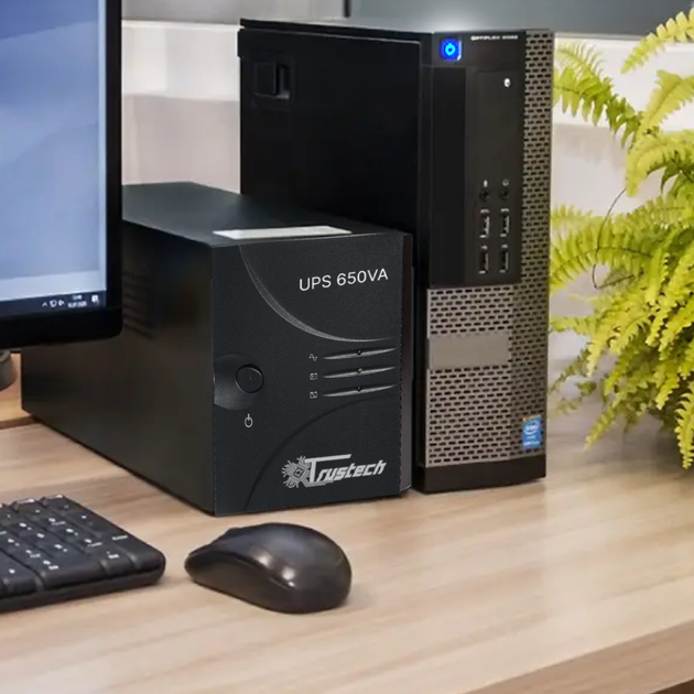 ИБП для ПК 3 розетки True Tech UPS 650VA Источник бесперебойного питания бесперебойник - изображение 2