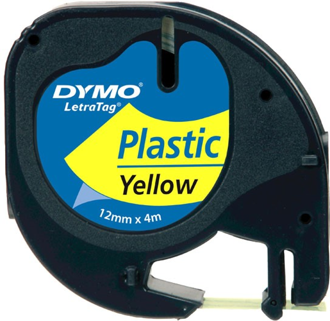 Taśma etykietowa Dymo S0721620 12 mm x 4 m Yellow/Black (5411313912020) - obraz 2