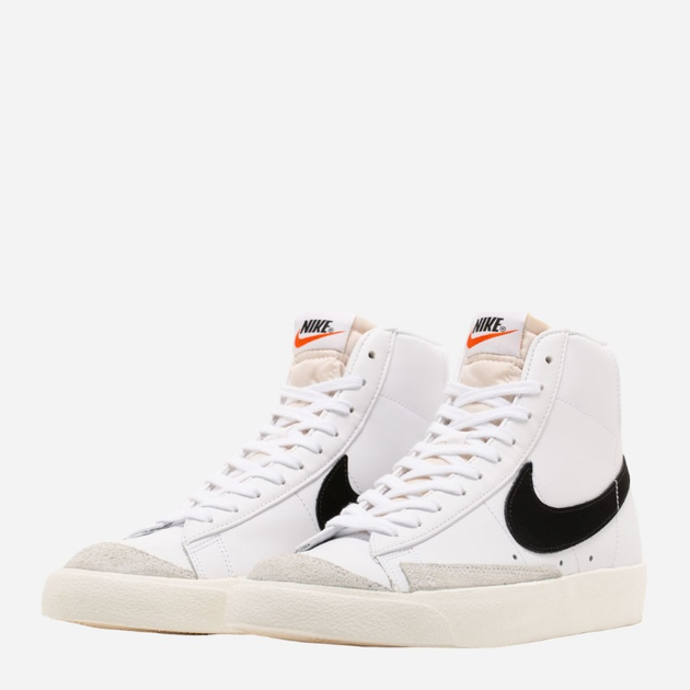 Tenisówki męskie skórzane Nike Blazer Mid '77 Vintage BQ6806-100 44.5 Białe (192499280299) - obraz 2