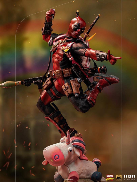 Статуетка Iron Studios Marvel Deadpool deluxe art scale 1/10 (Дедпул) (0602883134294) - зображення 2