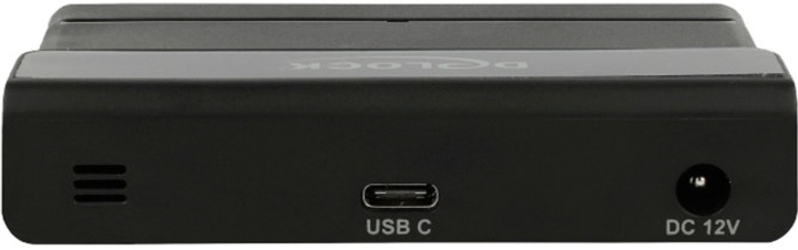 USB Hub Delock External USB 3.2 Hub 4 Port with 10 Gbps Black (4043619640539) - obraz 2