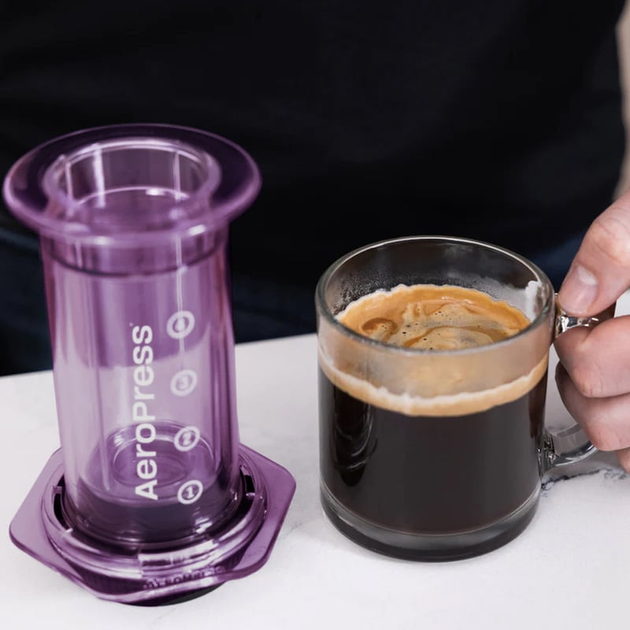 Aeropress do kawy AeroPress Clear Purple (085276082417) - obraz 3
