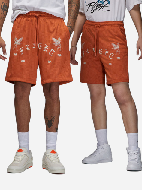 Спортивні шорти чоловічі Nike Jordan Brand x Umar Rashid Jordan Artist Series Shorts DX9720-812 Помаранчеві (196156381442) - зображення 1