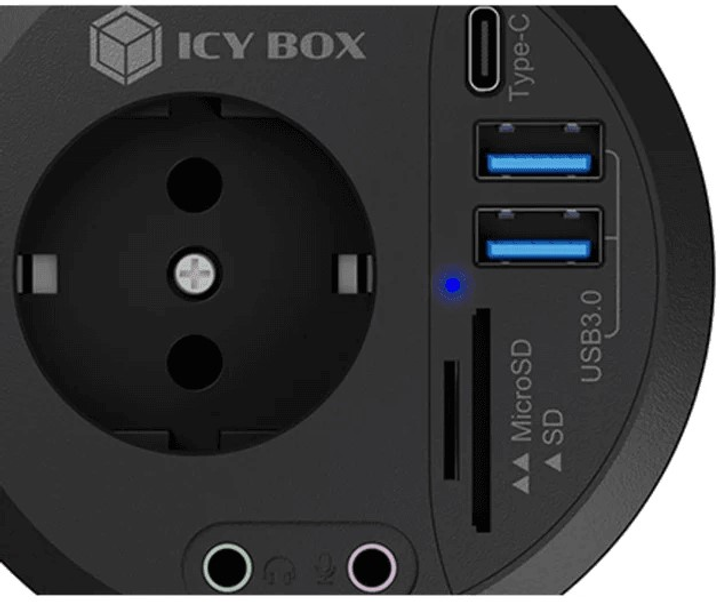 USB-хаб Icy Box IB-HUB1430-CR Black (4250078171430) - зображення 2