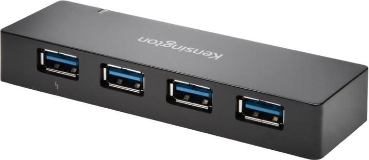 USB-хаб Kensington UH4000C 4-port USB 3.0 Hub Black (K39122EU) - зображення 1