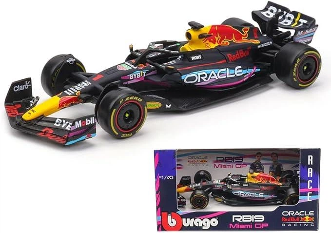 Колекційна Модель Bburago F1 Red Bull Racing RB19 F1 Miami GP 2023