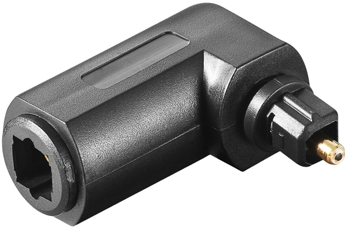 Adapter Logo Audio Redukce Toslink - Toslink M/F Czarny (8590274635555) - obraz 1