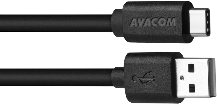 Кабель Avacom 2.0 USB Type-A - USB Type-C M/M 1 м Чорний (DCUS-TPC-P10K) - зображення 1