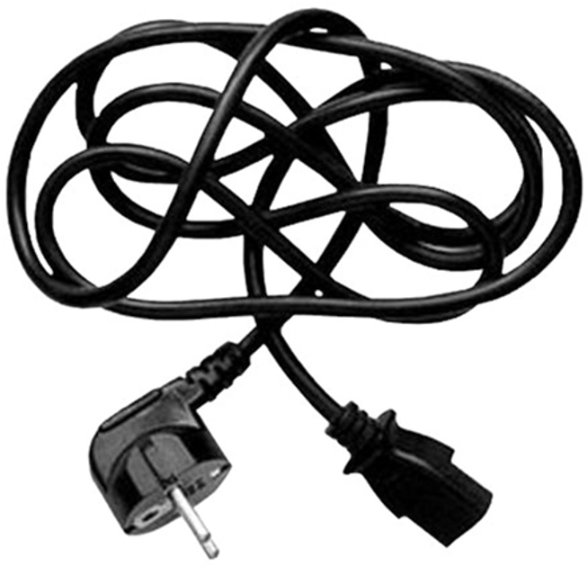 Kabel zasilający Logo CEE7 - C13 230V 2 m Czarny 5 szt (8590274364769) - obraz 1