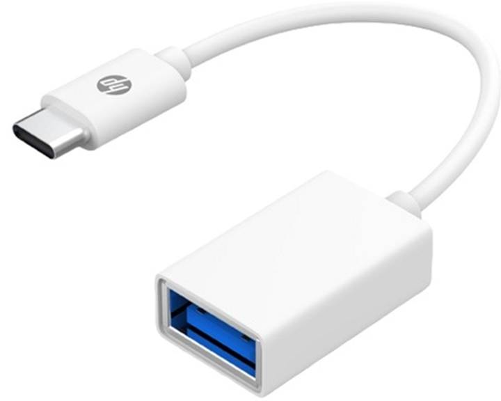 Кабель HP On-The-Go 3.0 USB Type-C - USB Type-A M/F 0.15 м Білий (6972431711043) - зображення 1