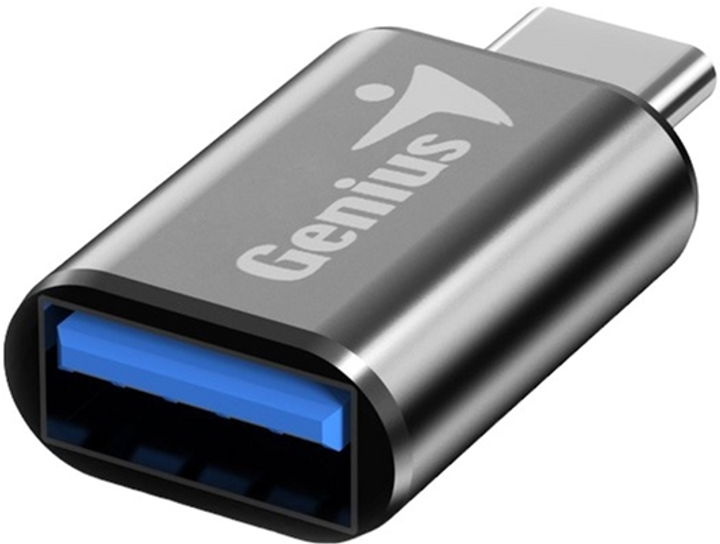 Адаптер Genius 3.0 USB Type-C - USB Type-A M/F до 5 Гбит/с Чорний (32590002400) - зображення 1