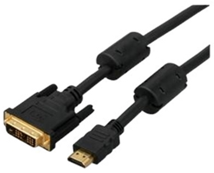 Kabel Logo KM030H3NQL Video DVI 18+1 - HDMI M/M 3 m Czarny (8590274252523) - obraz 2