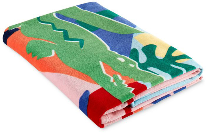 Lacoste Home Cotton Beach Towel 180 90 Palm Croc 1159808857 ROZETKA