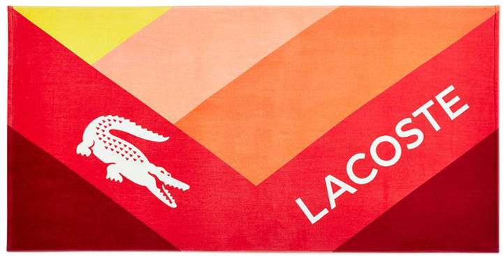 Акція на Рушник бавовняний Lacoste Home Cotton Beach Towel Пляжний 180х90 см Kaleidoscope Signature від Rozetka