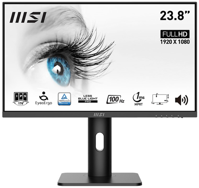 Monitor 23.8" MSI PRO MP243XPDE Black (9S6-3PB59H-052) - obraz 1