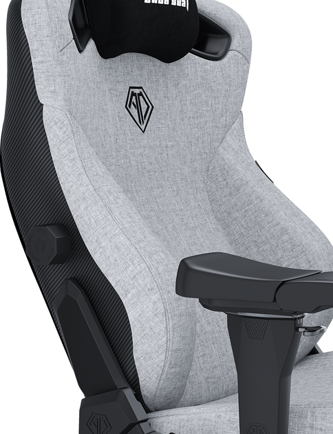 Крісло ігрове Anda Seat Kaiser 3 Pro Size XL Grey Fabric (AD12YDC-XL-01-G-PV/F-G02) - зображення 6