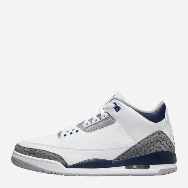 Sneakersy męskie skórzane Nike Jordan Brand Air Jordan 3 Retro CT8532-140 41 Białe (196975547241) - obraz 1