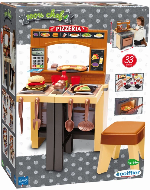 Zestaw do gry Ecoiffier Pizza 33 akcesoria (3280250016939) - obraz 5