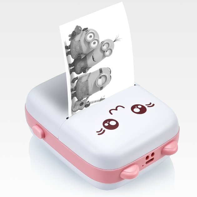 Портативний термопринтер JETIX Mini printer Pink - зображення 2