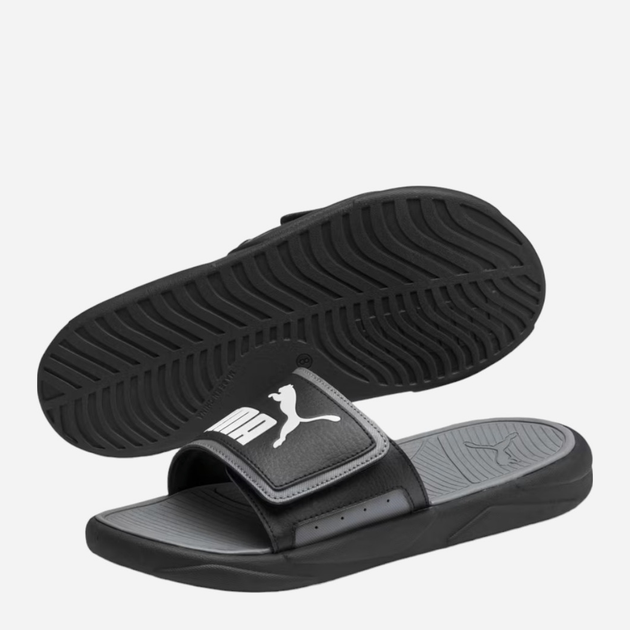 Чоловічі шльопанці для пляжу Puma Royalcat Comfort 372280-01 44.5 (10UK) Чорні (4062451855642) - зображення 4