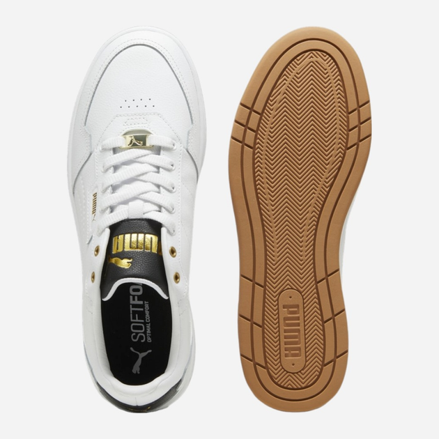 Sneakersy męskie skórzane Puma Court Classic Lux 395019-06 42.5 (8.5UK) Białe (4067979658645) - obraz 4