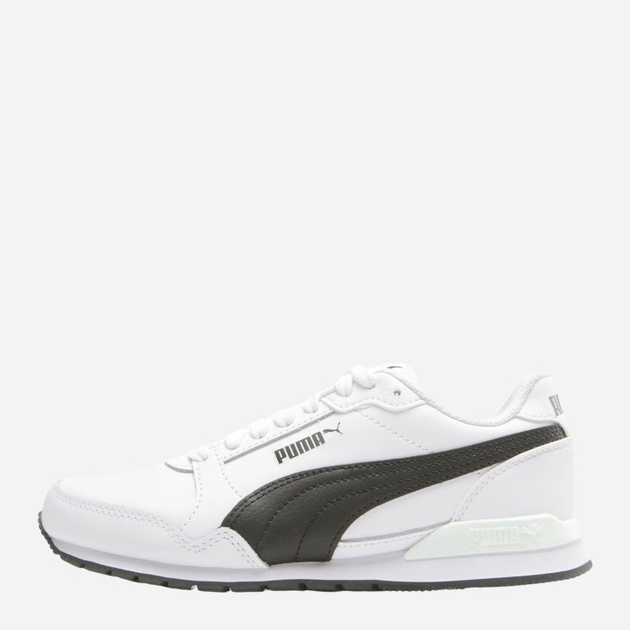 Buty sportowe dziecięce dla dziewczynki Puma ST Runner v3 L Jr 384904-07 37.5 (4.5UK) Białe z czarnym (4065449542876) - obraz 3