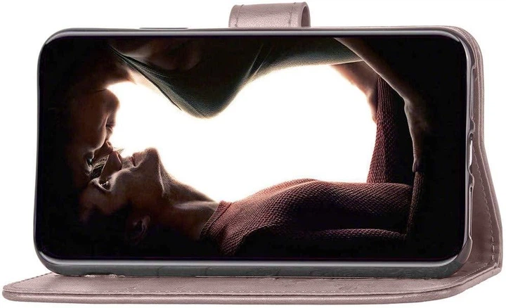 Чехол Clover для Iphone X книжка с узором кожа PU серый - изображение 7