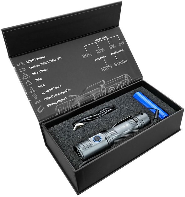 Latarka EverActive FL-2000R Buddy - obraz 5