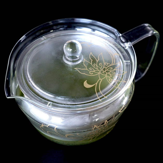 Czajniczek do zaparzania herbaty Hario Tachikichi Cha-Cha Kyusu Zen Kyo-Karakusa 450 ml (2504000010) - obraz 4