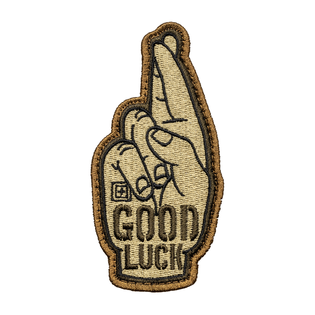 Нашивка 5.11 Tactical® Good Luck 2.0 Patch Brown - изображение 1