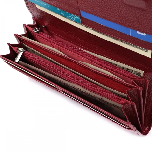 Жіночий лаковий шкіряний гаманець ST Leather 22717 - зображення 7