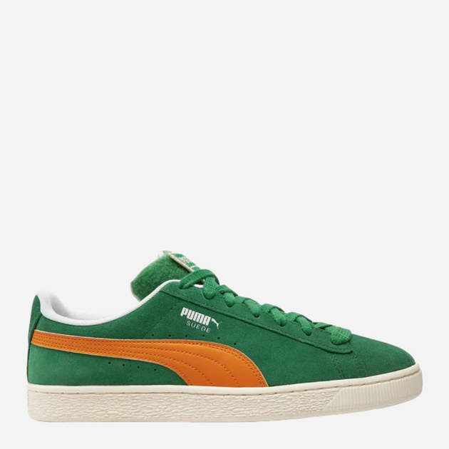 Tenisówki męskie do kostki Puma Suede Patch 395388-01 45 (10.5UK) Zielone (4099686227784) - obraz 1