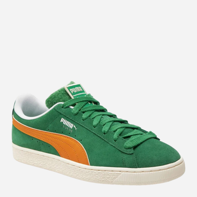 Tenisówki męskie do kostki Puma Suede Patch 395388-01 42 (8UK) Zielone (4099686227692) - obraz 2