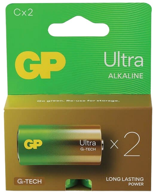 Baterie alkaliczne GP Ultra LR14 2 szt (4891199217753) - obraz 1