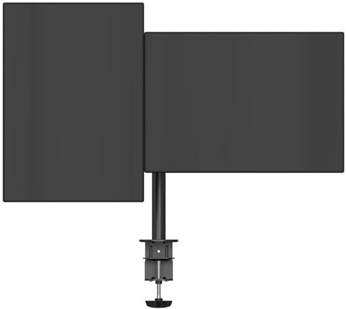 Настільне кріплення ULTRADESK Skeleton Double для 2 моніторів Чорний (UD-SKEL-DB) - зображення 4