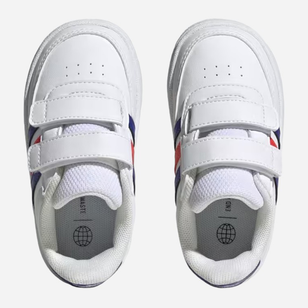 Sneakersy chłopięce adidas Breaknet 2.0 CF I HP8971 25 Białe z niebieskim i czerwonym (4066749944681) - obraz 5