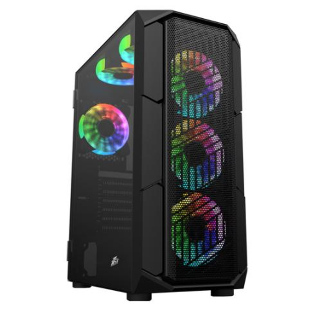 Корпус 1stPlayer XF-4F2(AP)-BK Black с 4 RGB вентиляторами – фото ...