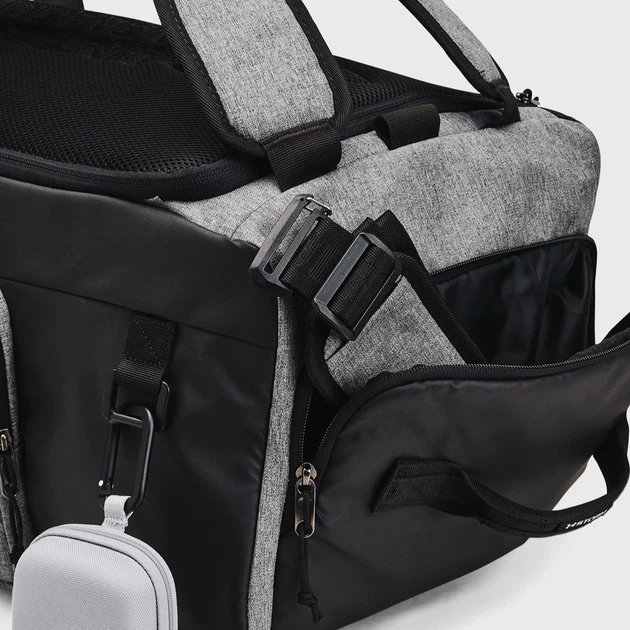 Спортивна сумка тканинна Under Armour Contain Duo MD BP Duffle 1381919-025 Сіра (195253569487) - зображення 5