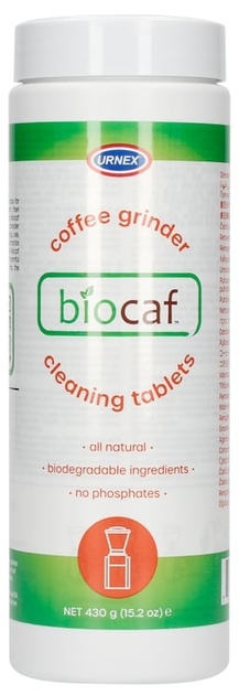 Таблетки для чищення кавомолки Urnex Biocaf 430 г (1001000084) - зображення 1