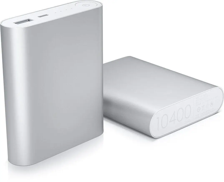 Повербанк 10400 mah портативный аккумулятор Power Bank серебристый - изображение 4