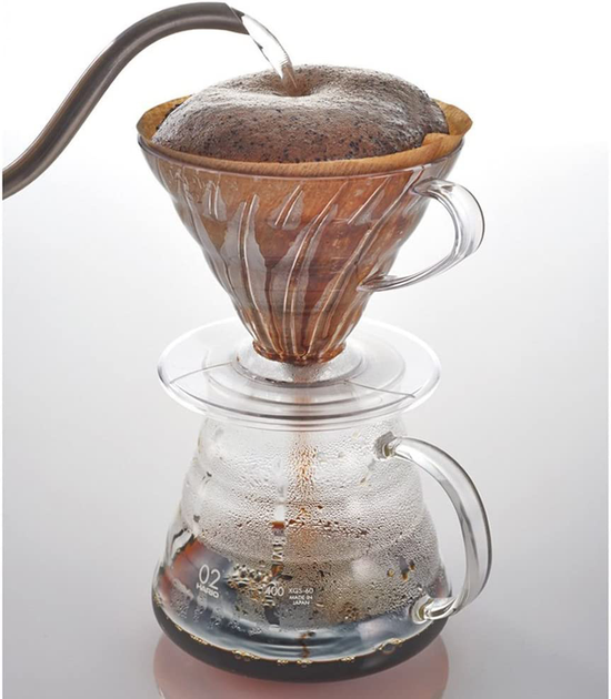Dripper do kawy Hario V60-02 Plastikowy Przezroczysty (4977642730465) - obraz 3