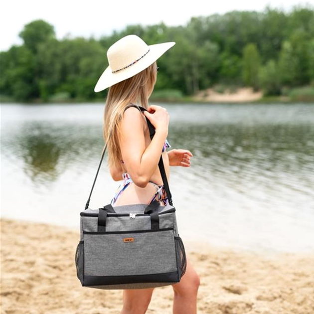 Torba Nils NC3150 termiczna Szara 27 L (5907695555158) - obraz 4