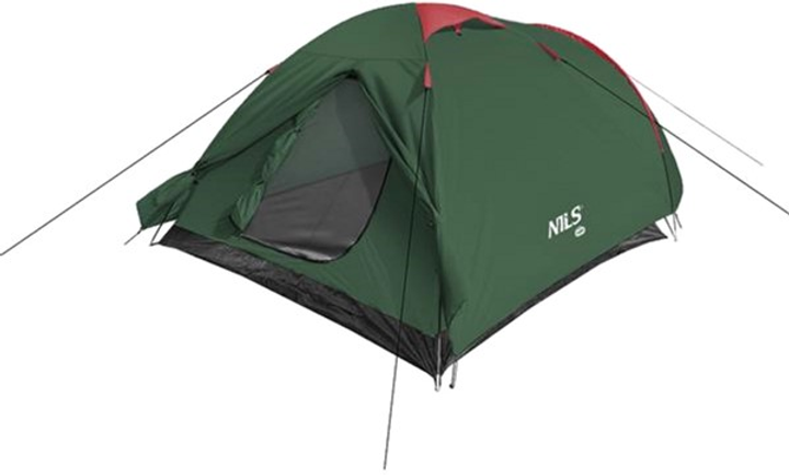 Кемпінговий намет Nils Camp NC6013 Зелено-червоний (5907695518900) - зображення 4