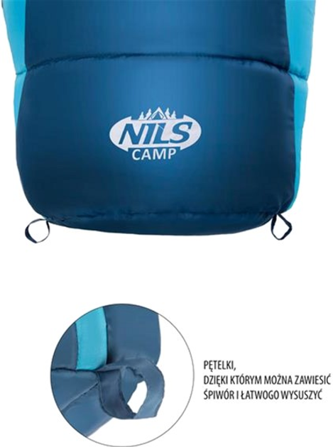 Спальний мішок Nils Camp NC2012 Сіро-блакитний (5907695598032) - зображення 4