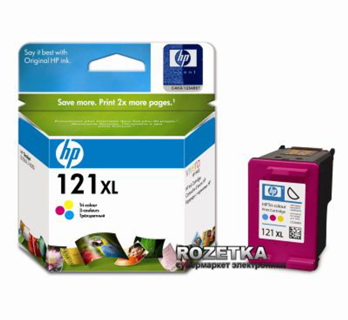 Картридж HP No.121 CMY XL (CC644HE) – низкие цены, кредит, оплата ...