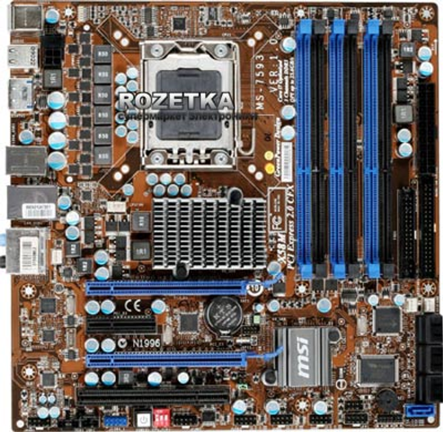 Материнская плата MSI X58M (s1366, iX58, PCI-Ex16) – фото, отзывы ...