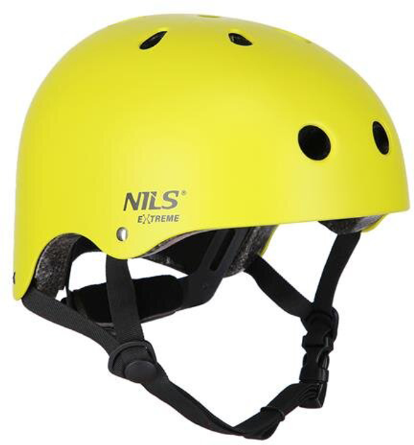 Zestaw Nils Extreme kask dla dziecka MR290 + ochraniacze H230 Żółty M (5907695553666) - obraz 2