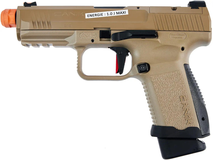 Страйкбольний пістолет Canik Air TP9 Elite Combat Green Gas кал. 6 мм ВВ. FDE (22420064) - зображення 1