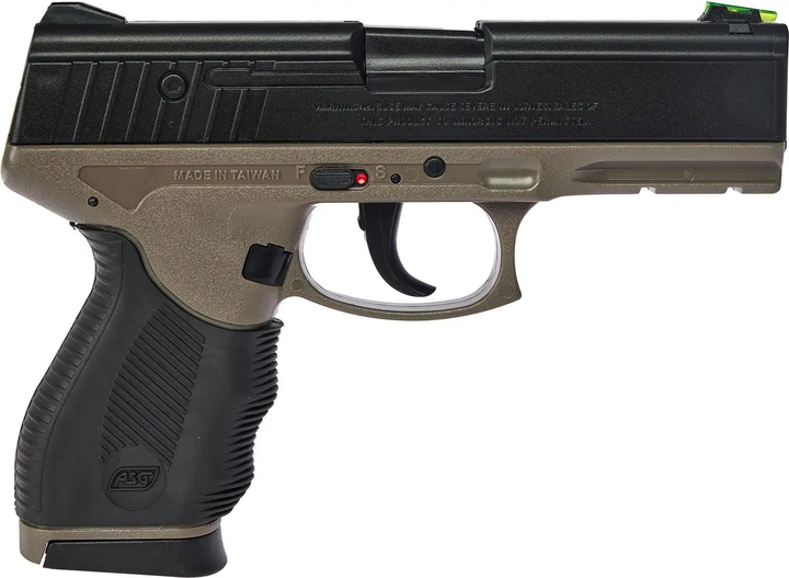 Страйкбольний пістолет ASG Sport 106 DT Spring кал. 6 мм Black/fde - зображення 2