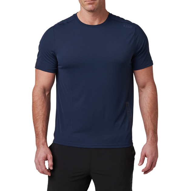 Футболка тактическая потоотводящая 5.11 Tactical® No Mercy PT-R Short Sleeve Top S Pacific Navy - изображение 1